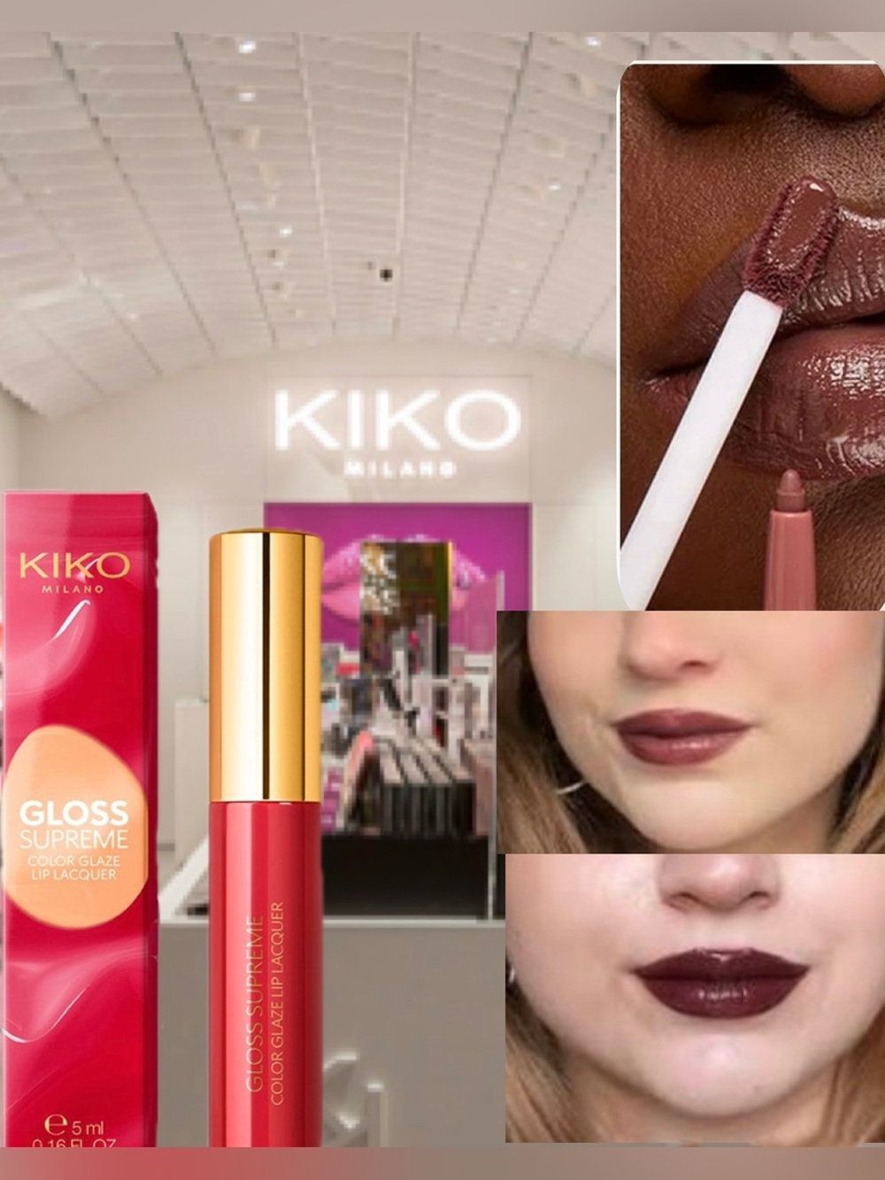Kiko Milano Limited Edition Gloss Supreme Color Glaze Lip Lacquer - Iced Brown